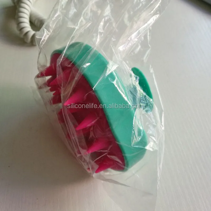 Hair Scalp Massage Shampoo Brush Head Anti Dandruff Anion Silicone