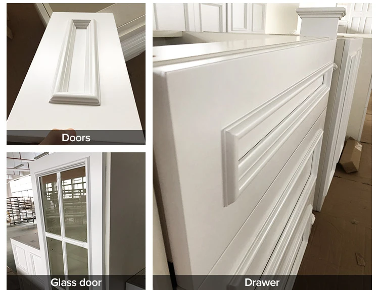 Home Improvement High Quality Solid Birch Wood Kitchen Cabinet With Soft Close Hinge And Slider