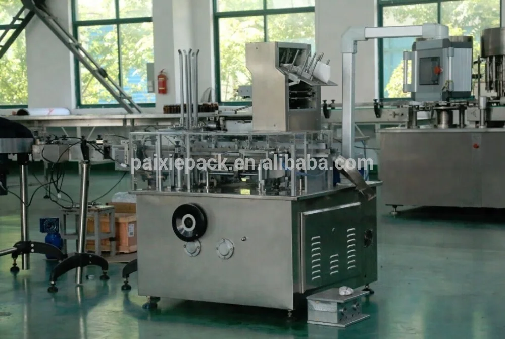
China supplier automatic cardboard boxing machine connected with eliquid filling machine line in factory price 