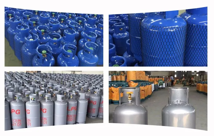 Customized Multiple Specifications of 3/5/7/9/12.5kg LPG Cylinders Export to South America, Africa, and Southeast Asia