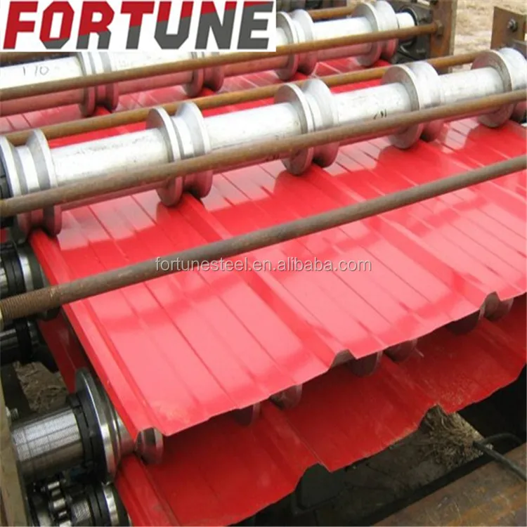 color coated galvanized steel sheet metal 0.38x836mm wave type light blue corrugated iron roofing