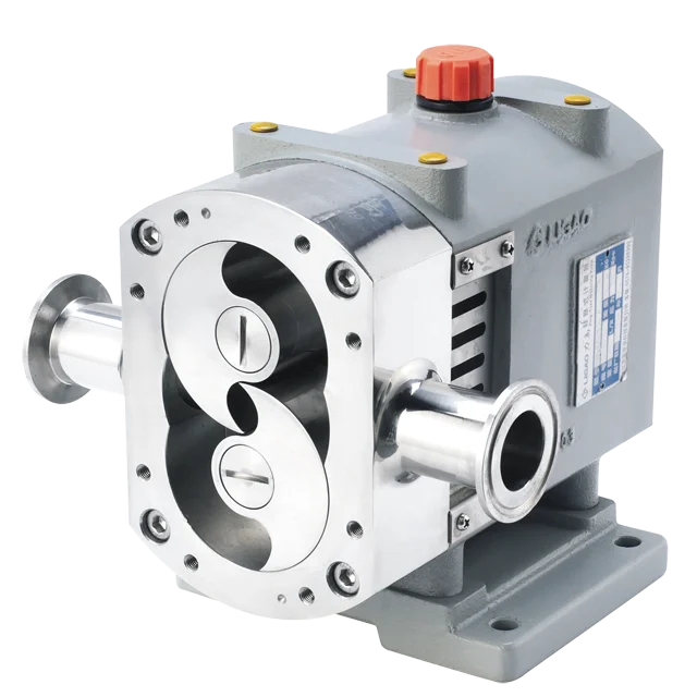 Stainless Steel Lobe Pump Hygienic Rotor Pump Food Grade High Viscosity Liquid transfer pump