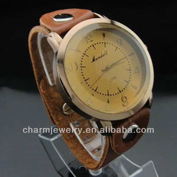 2013 new elegant leather watch china factory&supplier wl-053