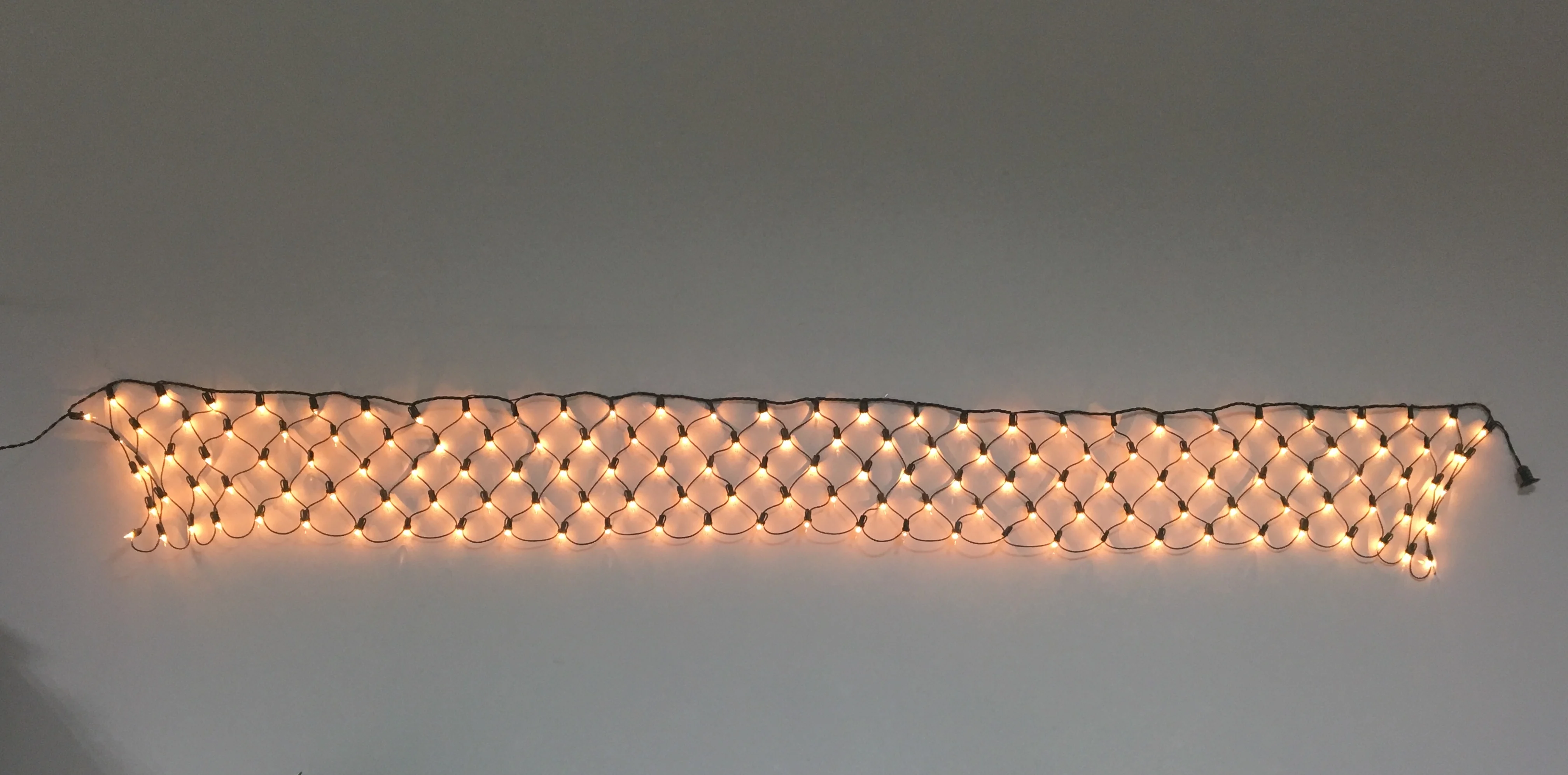 UL 150Count 4X6FT Covers Mesh Light Christmas Clear Bulb Net Lites