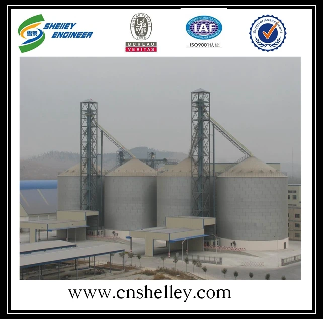 corrugated steel soybean meal grain storage silo