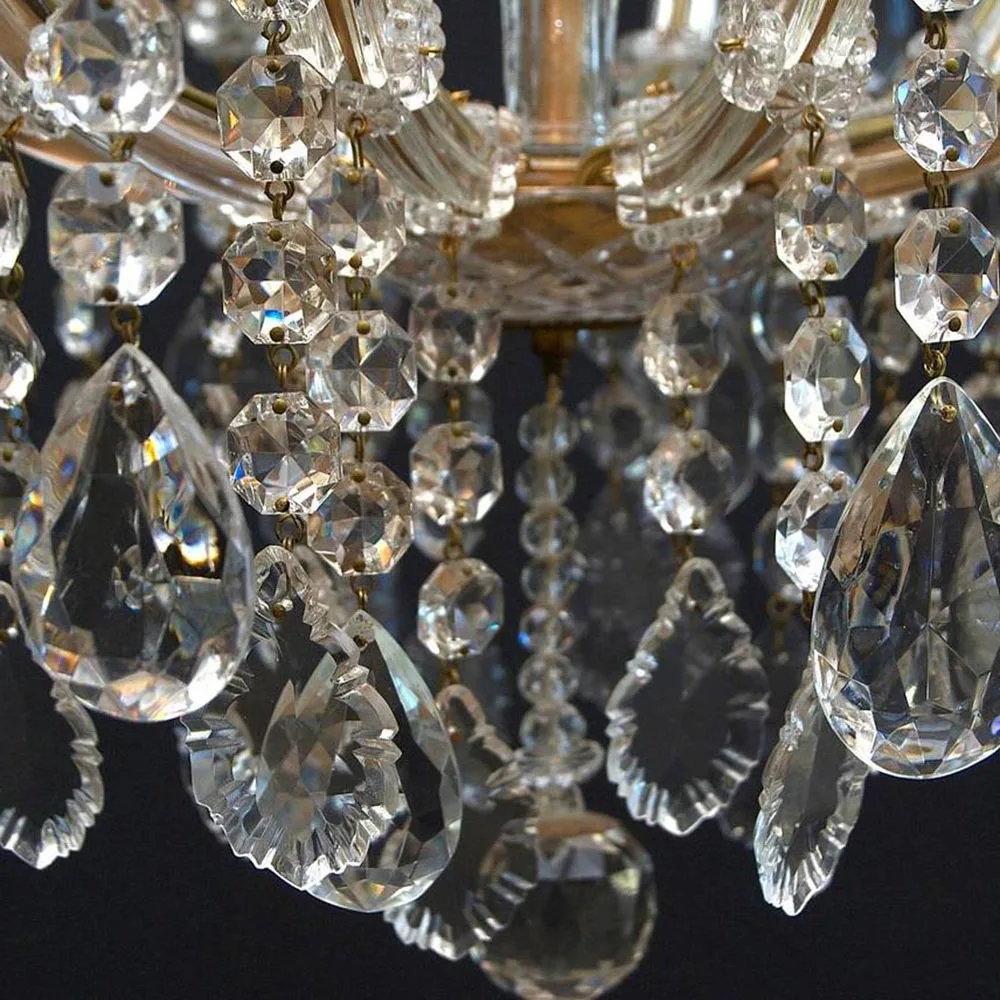 custom made antique brass indian style traditional classic wall sconce flush mounted crystal chandelier