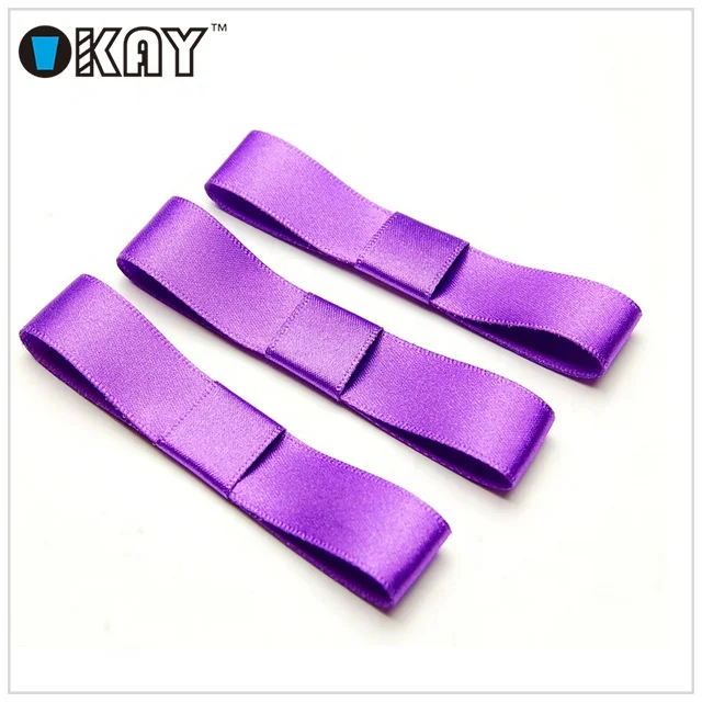 High quality flat ribbon bow with self adhesive tape for gift