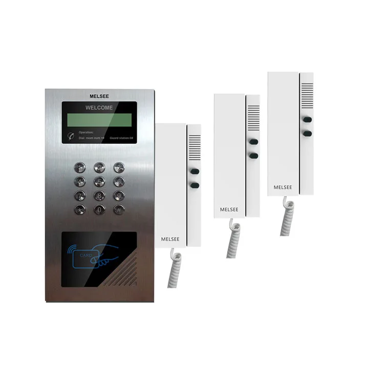 
Audio intercom audio door phone system for multi apartment 