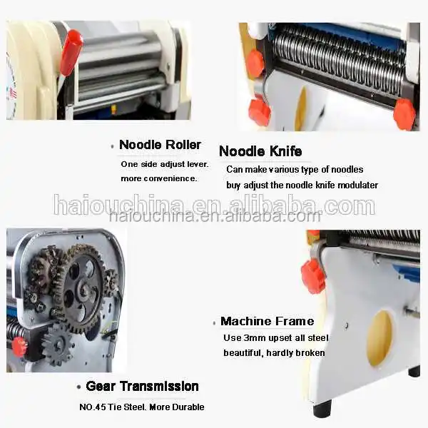DHH-200A  Small homeuse pasta dough rollers machine rice vermicelli extruder
