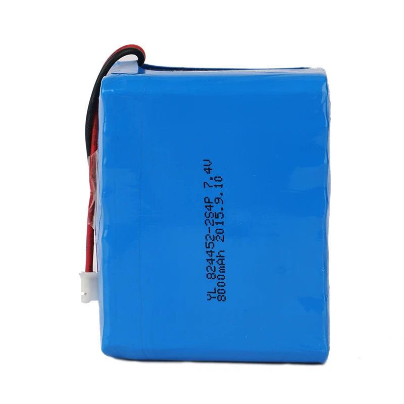 YiLink factory 824452 2S4P 8Ah 7.4V lithium li-ion Lipo battery pack