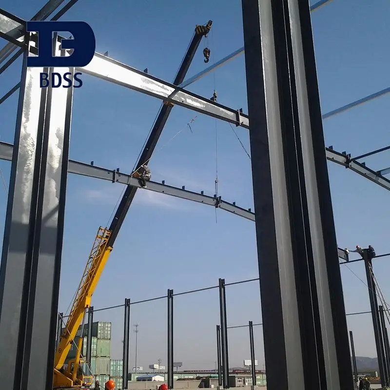 
Wholesale Prefab Steel Structure for Airport Hangar or Warehouse with Truss Roofing 