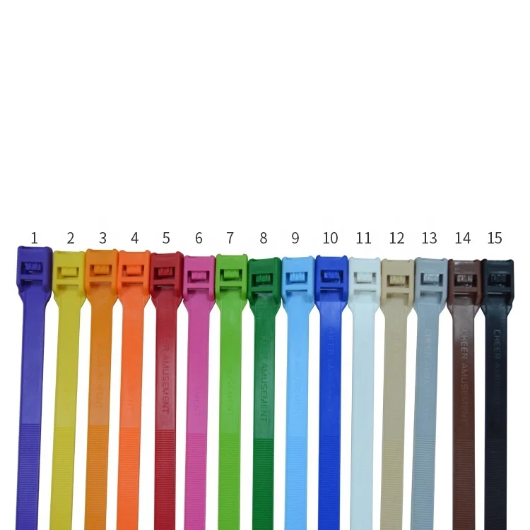 Indoor Playground Accessory Super Quality Nylon Cable Tie Self-Locking Zip Ties for Fixation and Binding