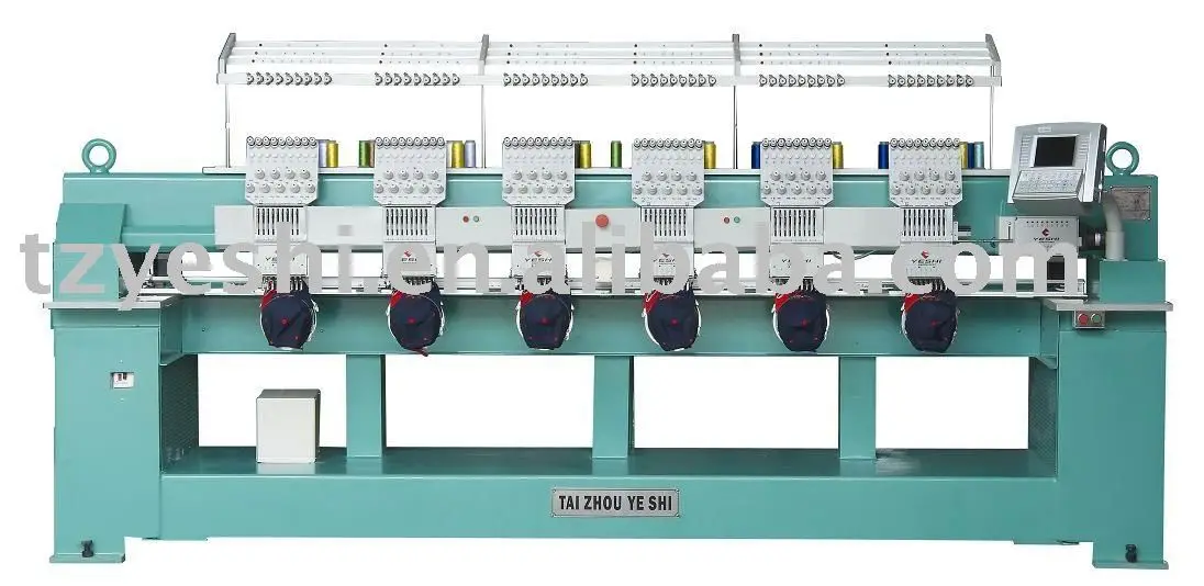 6 head компьютеризированная Cap вышивальная машина