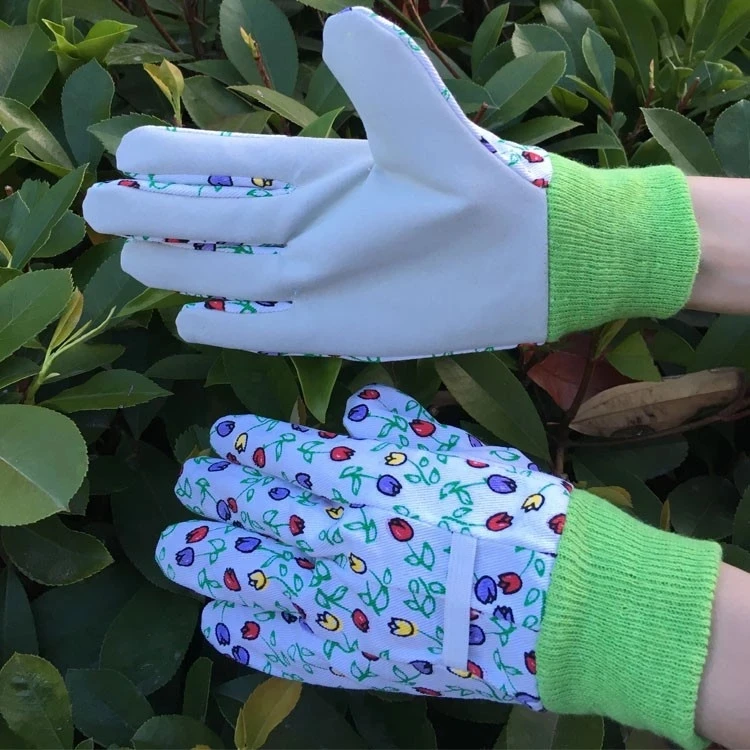 Wholesale  knitting wrist kids cotton gardening working gloves