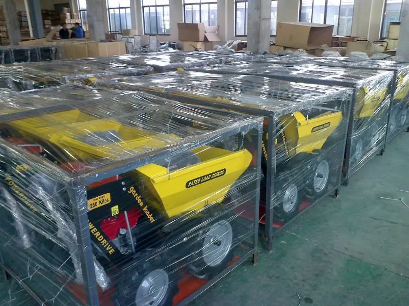 High performance wheel barrow mini dumper garden loader muck truck with CE