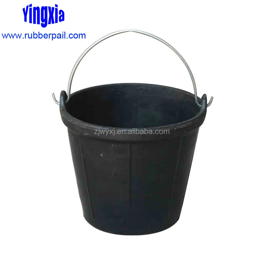 10L cement rubber bucket with handle,construction/building tools