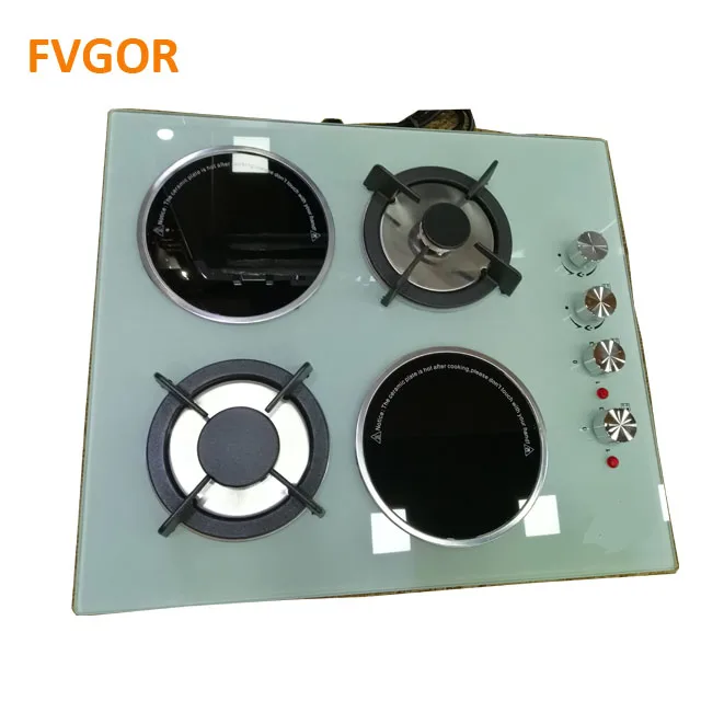 New design two in one kitchen appliance built in electrical cooker with gas burner