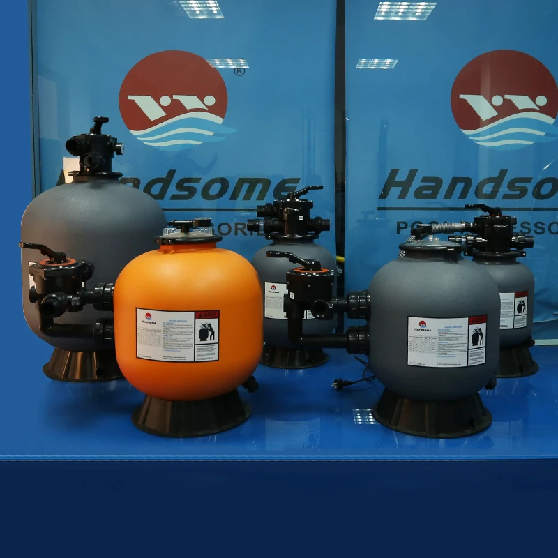 Top quality 0.5-0.8mm sand filter 300 kPa/44 psi/3.0 bar PE Pool sand filter for swimming pool