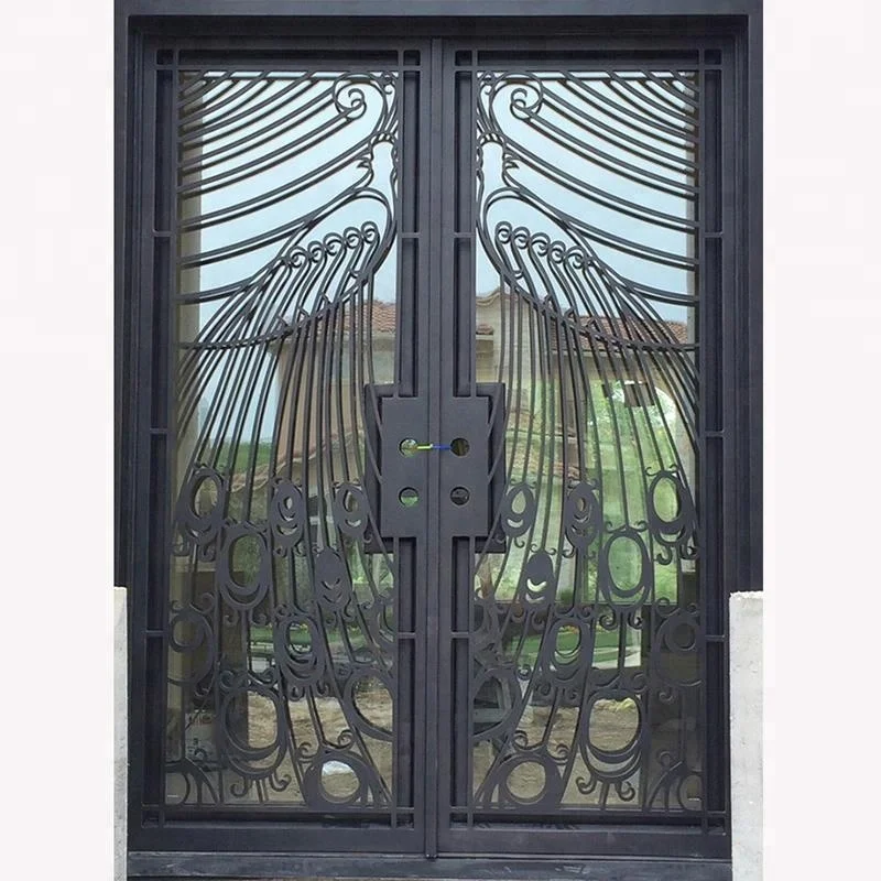 Iron fancy galvanized security entrance gates
