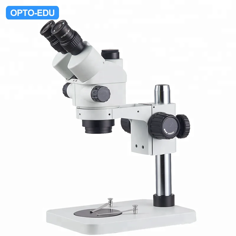 OPTO-EDU A23.3645N-B1T 0.7X - 4.5X Trinocular Zoom Stereo Microscope
