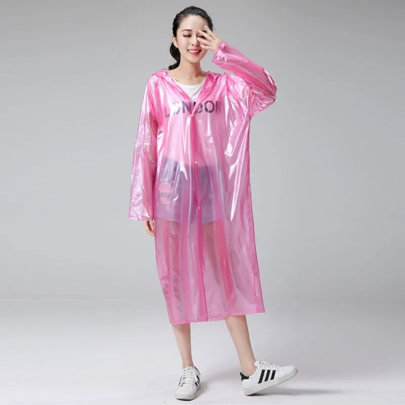 Wholesale Adult Practical Promotional 100% PVC Long Raincoats Women