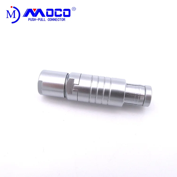 MOCO  Push Pull  Connector  F Series  Plug 12 Pin Wire Male Half Moon  Waterproof Connector
