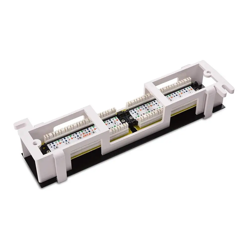  Патч-панель настенная cat6 cat5e cat6a utp 12 портов с
