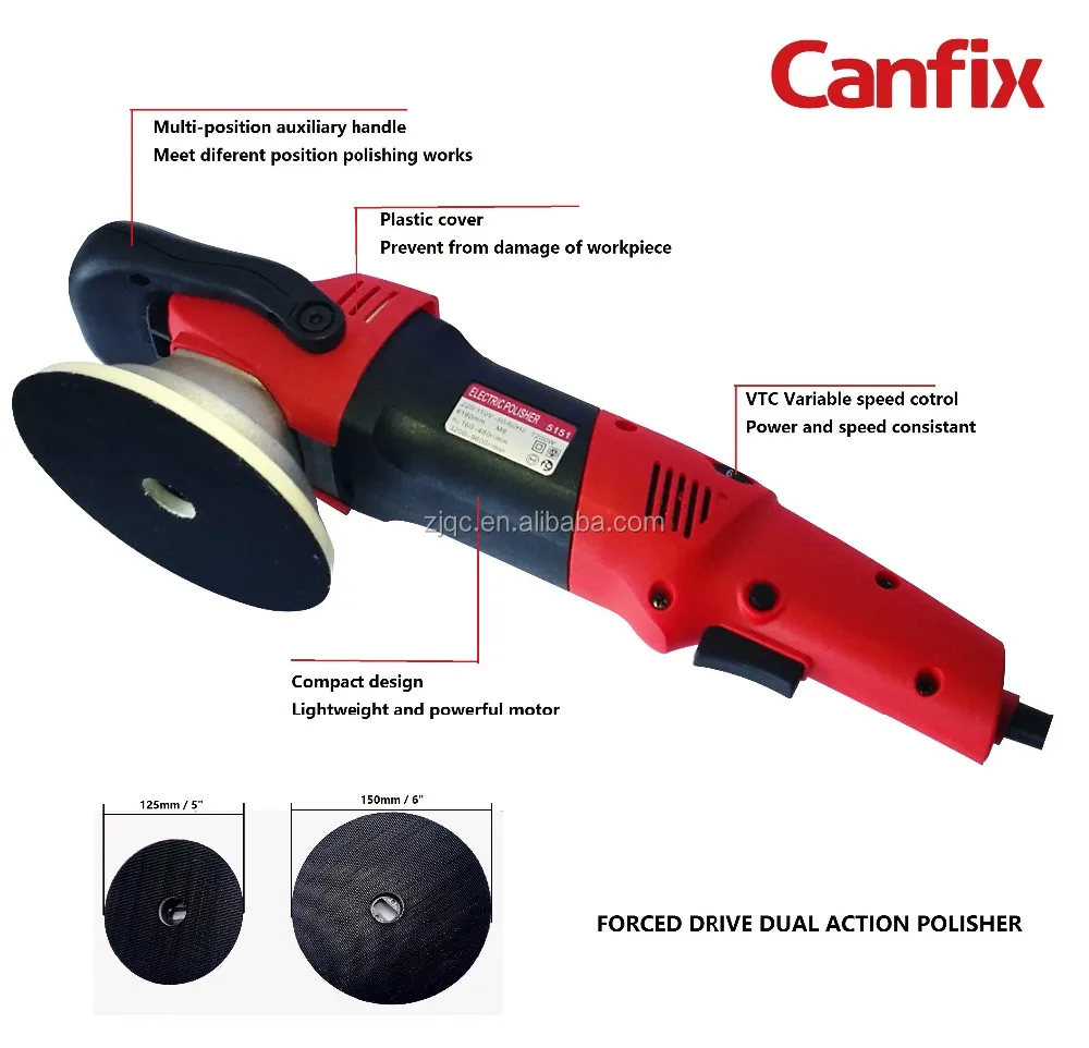 
AP150B 150mm flex model dual action car polisher 