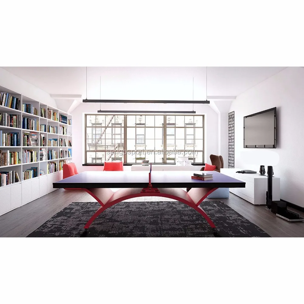 High Quality Cheap PingPong Table /Rainbow Shape 25mm table tennis table