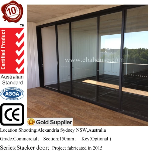 
aluminium doors exterior glass panel garage door aluminum sliding door handle and lock Doric AS2047 