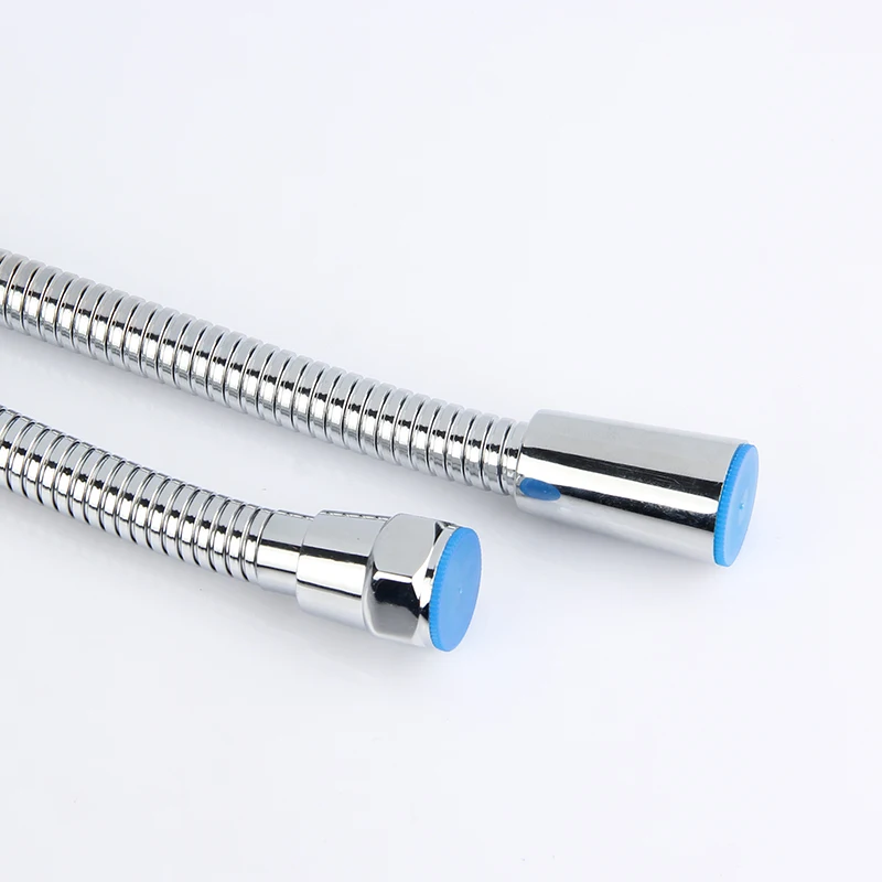 factory direct supply ss chorome plated flexible shower hose tube with knitted epdm inner tube