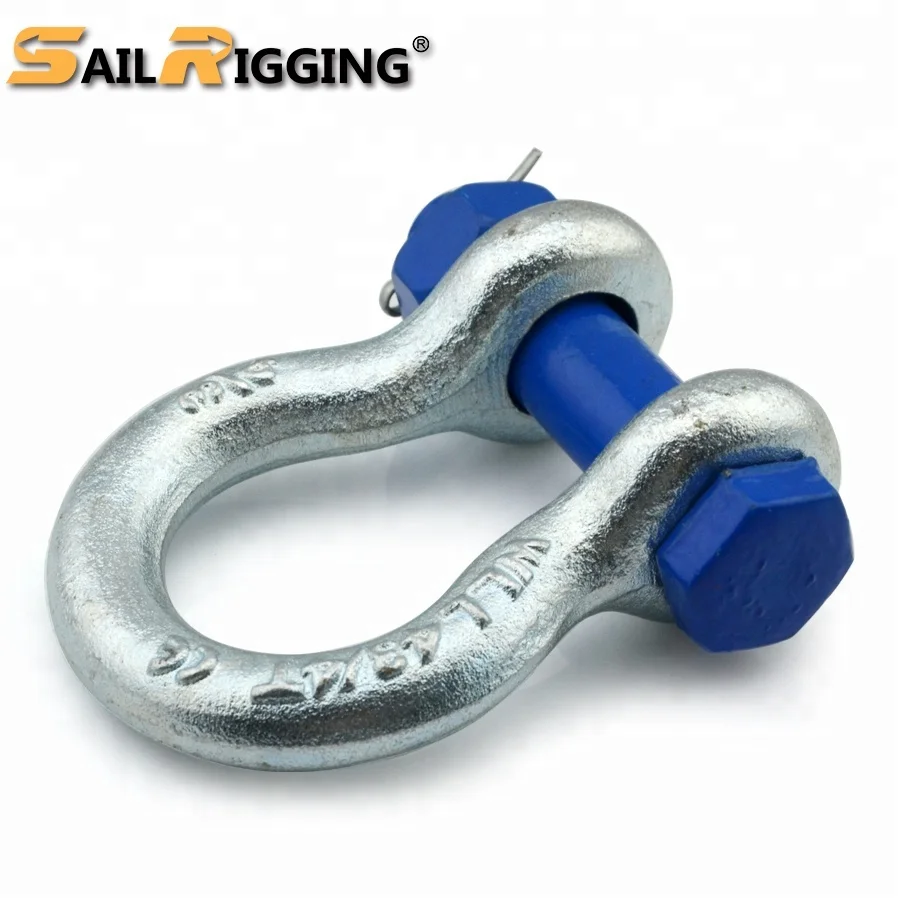 Heavy Duty US Type Alloy Steel Bolt and Nut G2130 G-2130 Marine Steel Lifting Anchor Bow Shackle