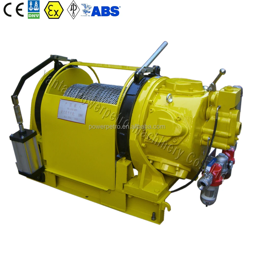
petrol engine air powered winch with remote control 