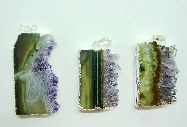 PLATED AMETHYST PENDANT