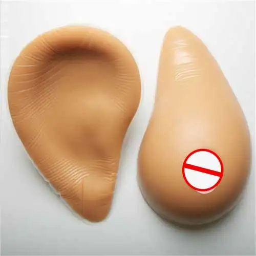 
Coffee Color Soft Rubber Realistic Silicone Artifical Breast Forms 