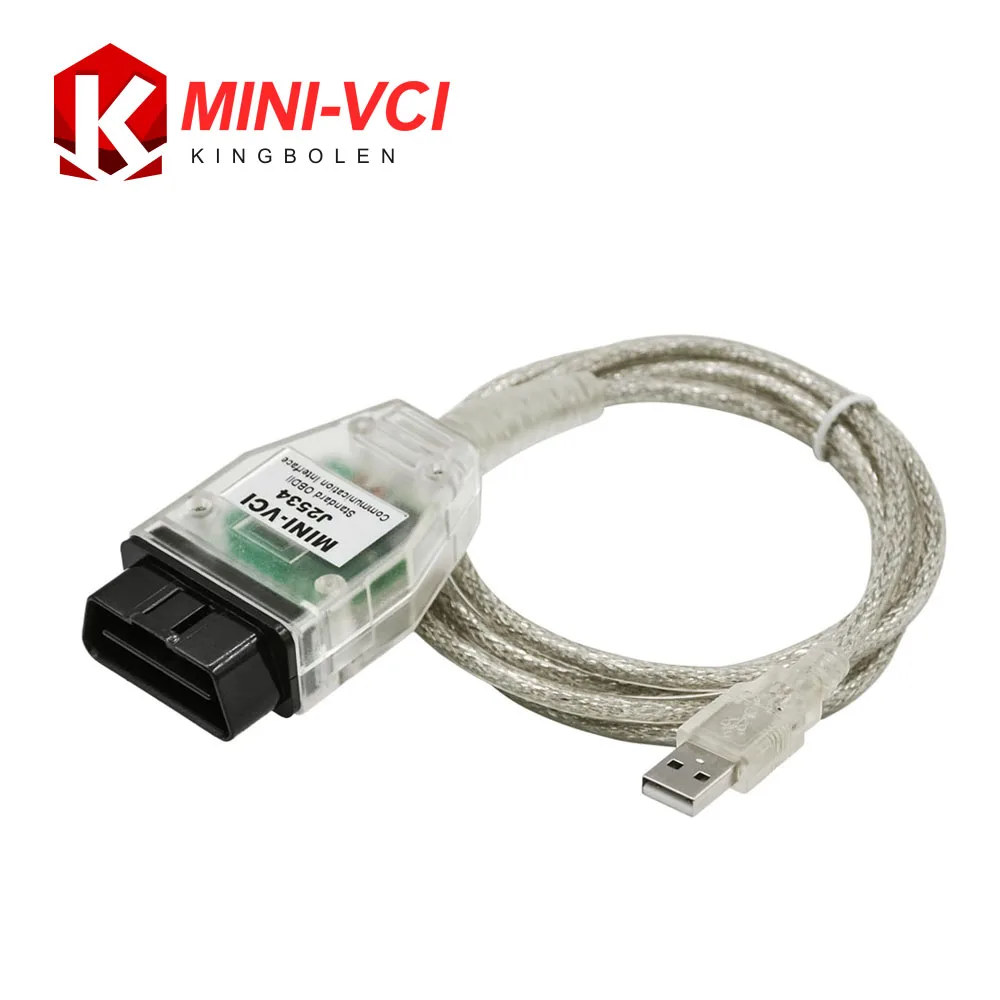2016 последняя версия мини-vci для Toyota тис Techstream V8.10.021 MINIVCI одного кабеля OBD2 диагностический инструмент бесплатная доставка