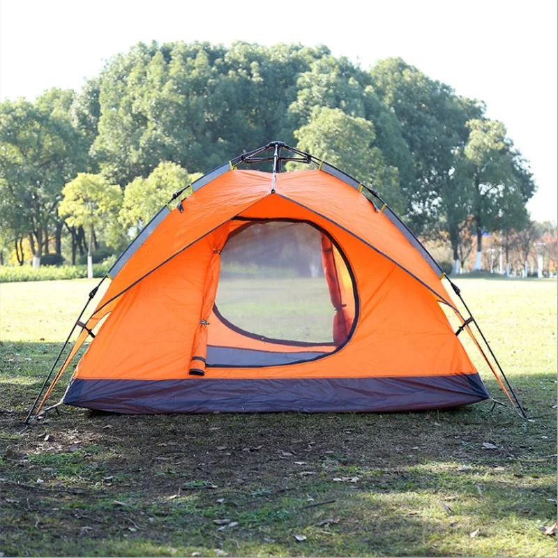 Outdoor backpacking barracas de camping importadas automatic luxury large family tent carpas camping hiking tent for resort