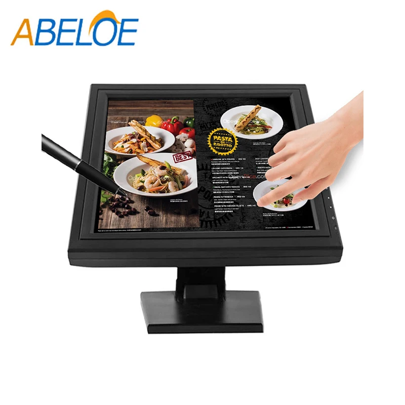 Factory price 17 inch computer touch 4 wire resistive touch screen monitor