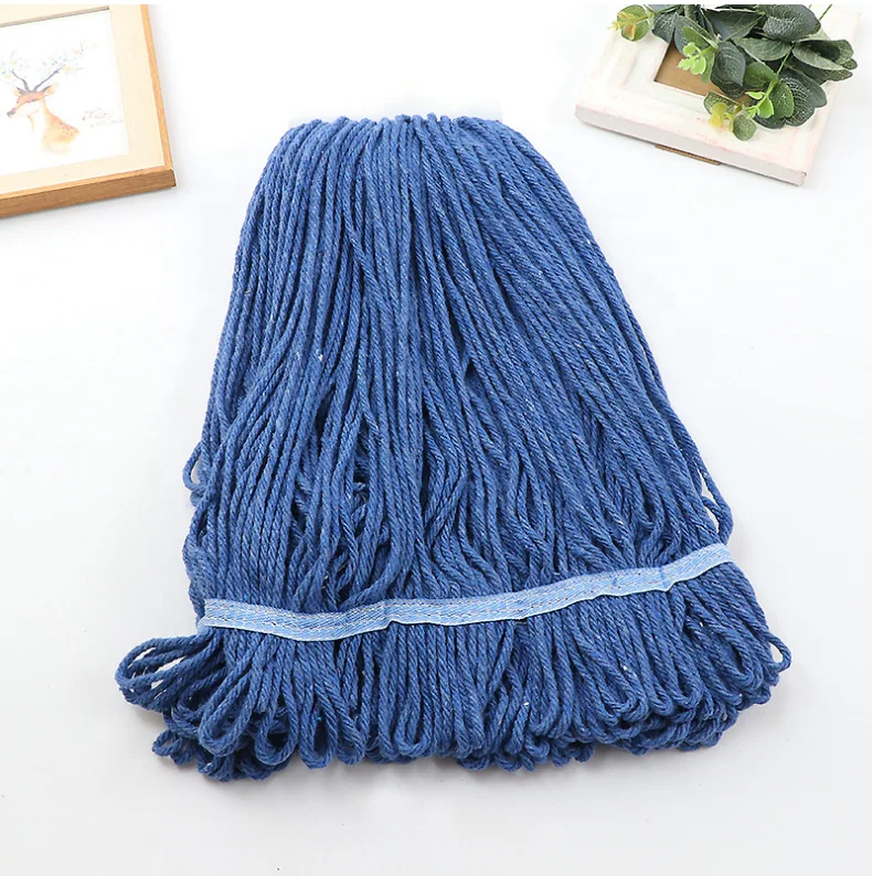 
Ne16s/4 Recycled ply mop yarn 50% cotton 50% polyester many strands of yarn 