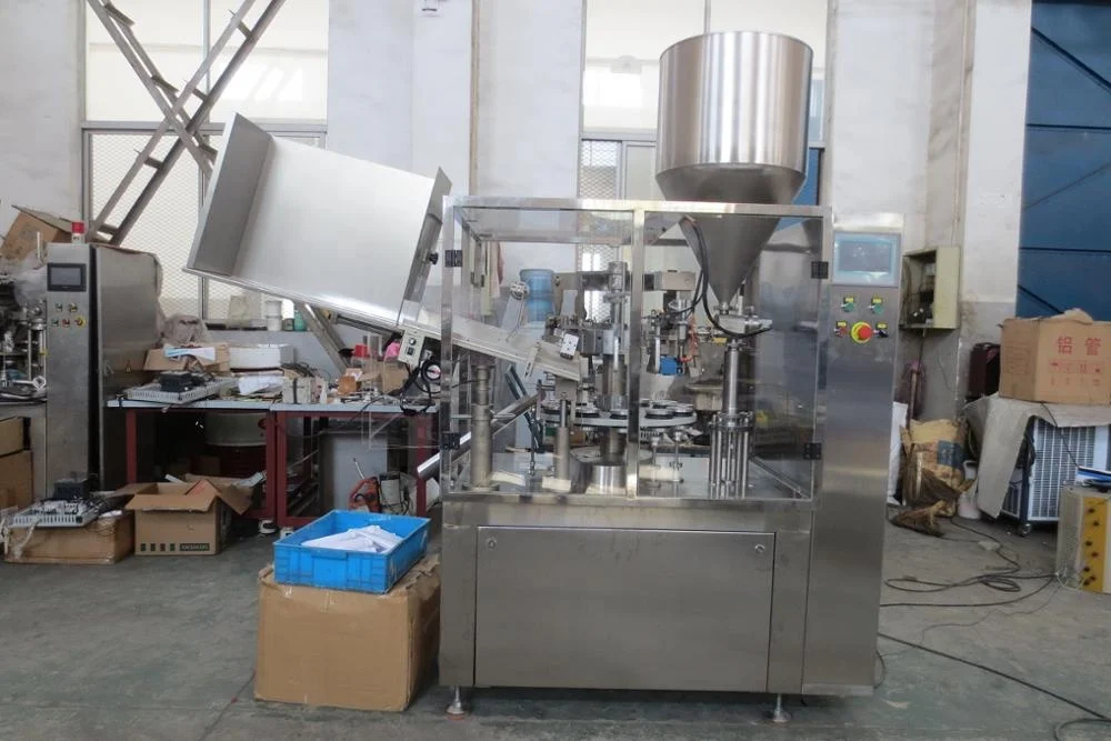 Top quality piston pump full automatic filling machine 502 glue aluminum tube filler and sealer