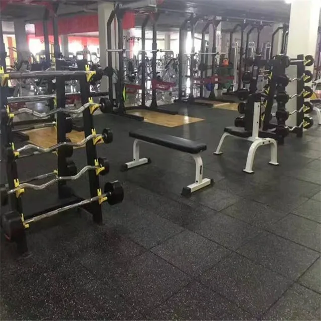 Бесплатный образец резинового напольного покрытия для тренажерного зала толщиной 15 мм