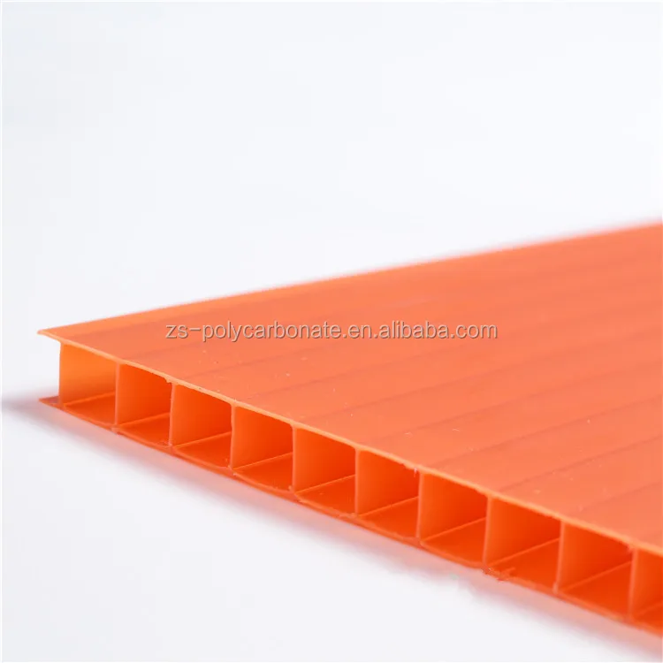 Ultraviolet proof 6mm Skylight and Roofing Policarbonato Alveolar Polycarbonate Sheet Polycarbonate Hollow Sheet