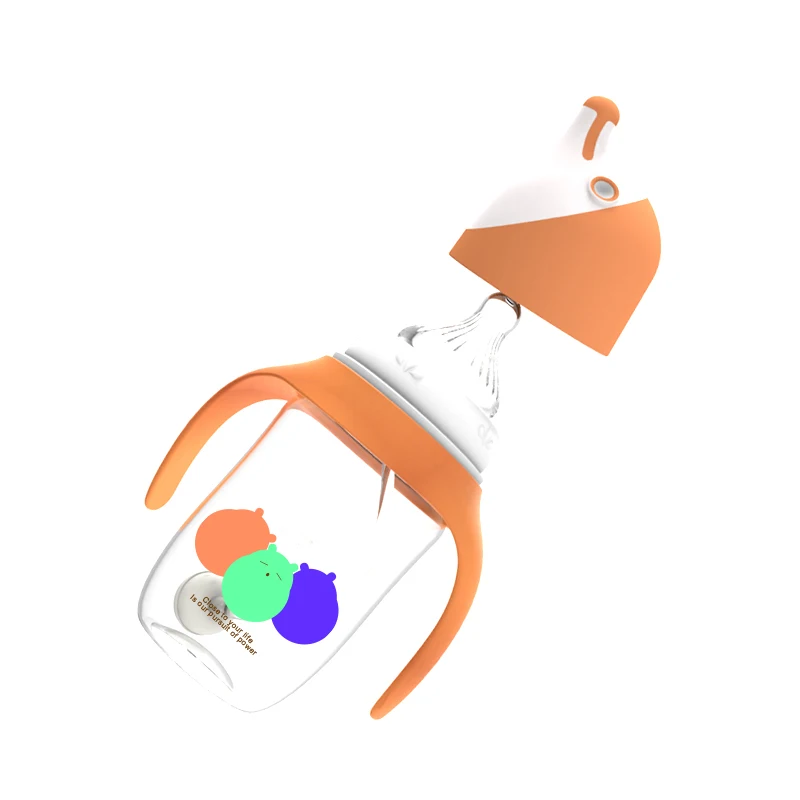 Wide Neck PP Baby Feeding Bottle With Handle Manufactory