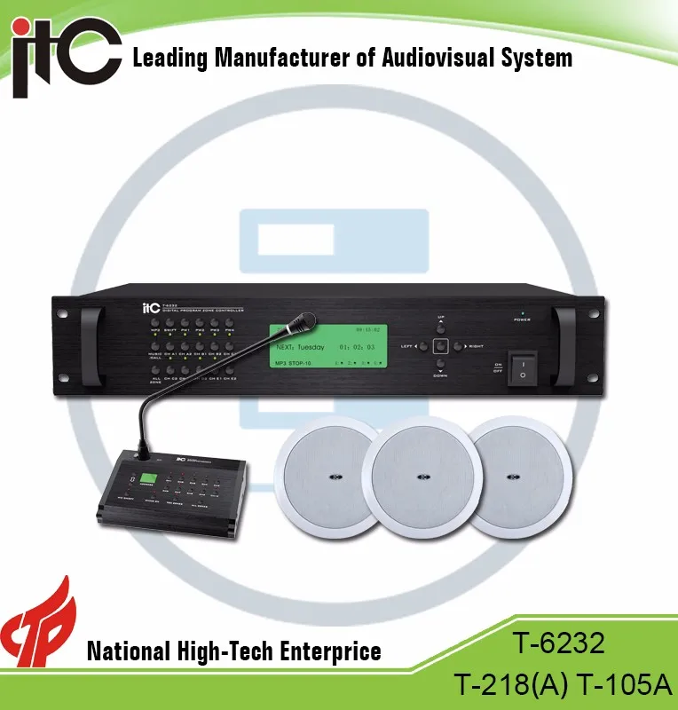 
ITC T-6223(A) PA System Used Fire Signal Collector Voice Alarm Public Address Fire Alarm System 