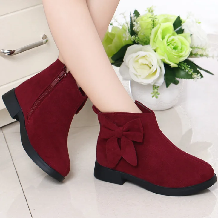 
YY10060S Spring and autumn new arrival girls fashion bowknot short boots 