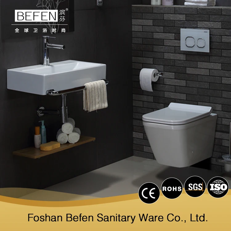Chaozhou manufacturer wall hung ceramic sanitary ware wash basin on sale