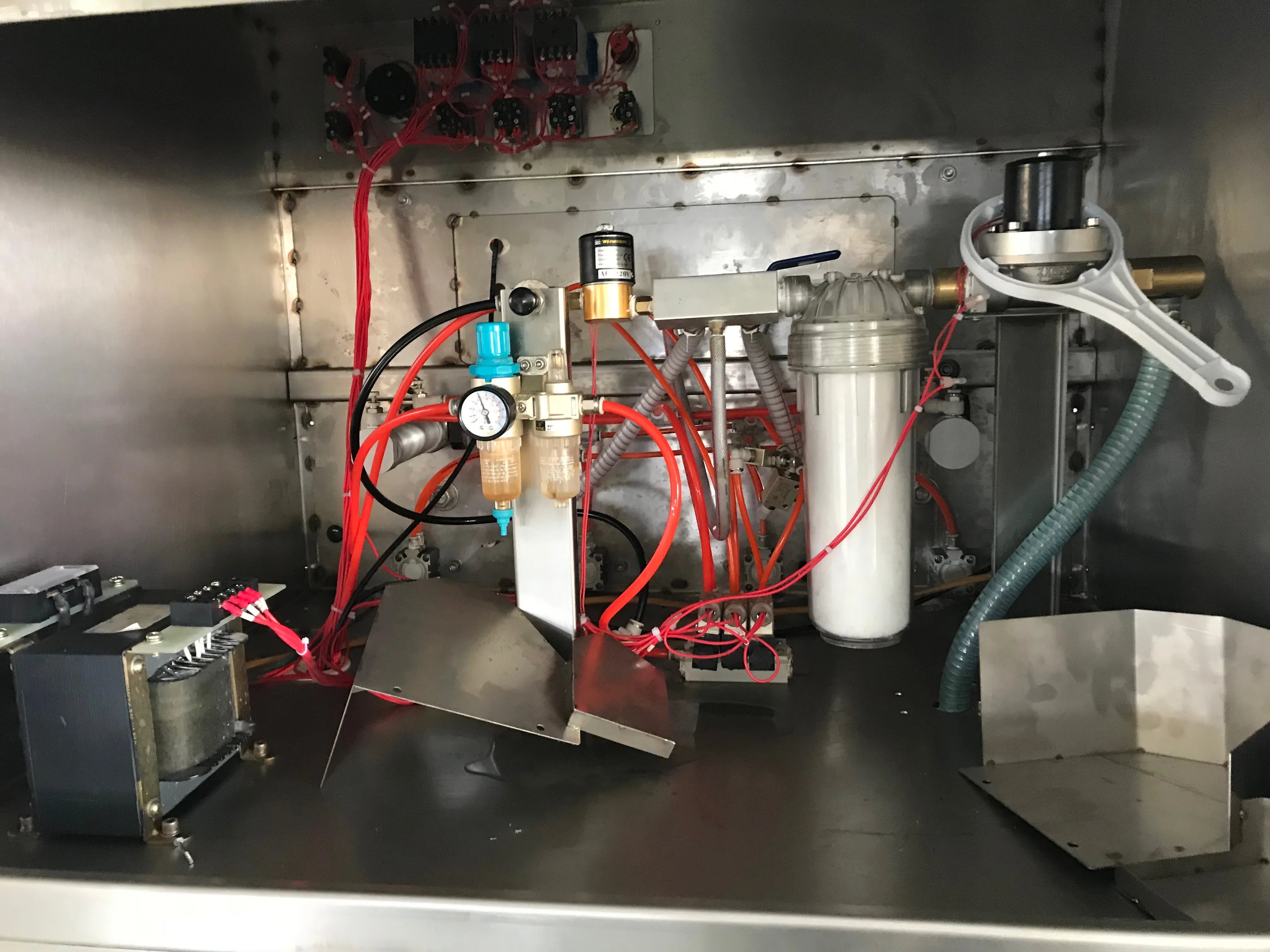 Semi Automatic Vertical External Nozzle Food Nitrogen Gas Flushing Plastic Bag Vacuum Sealing Machine