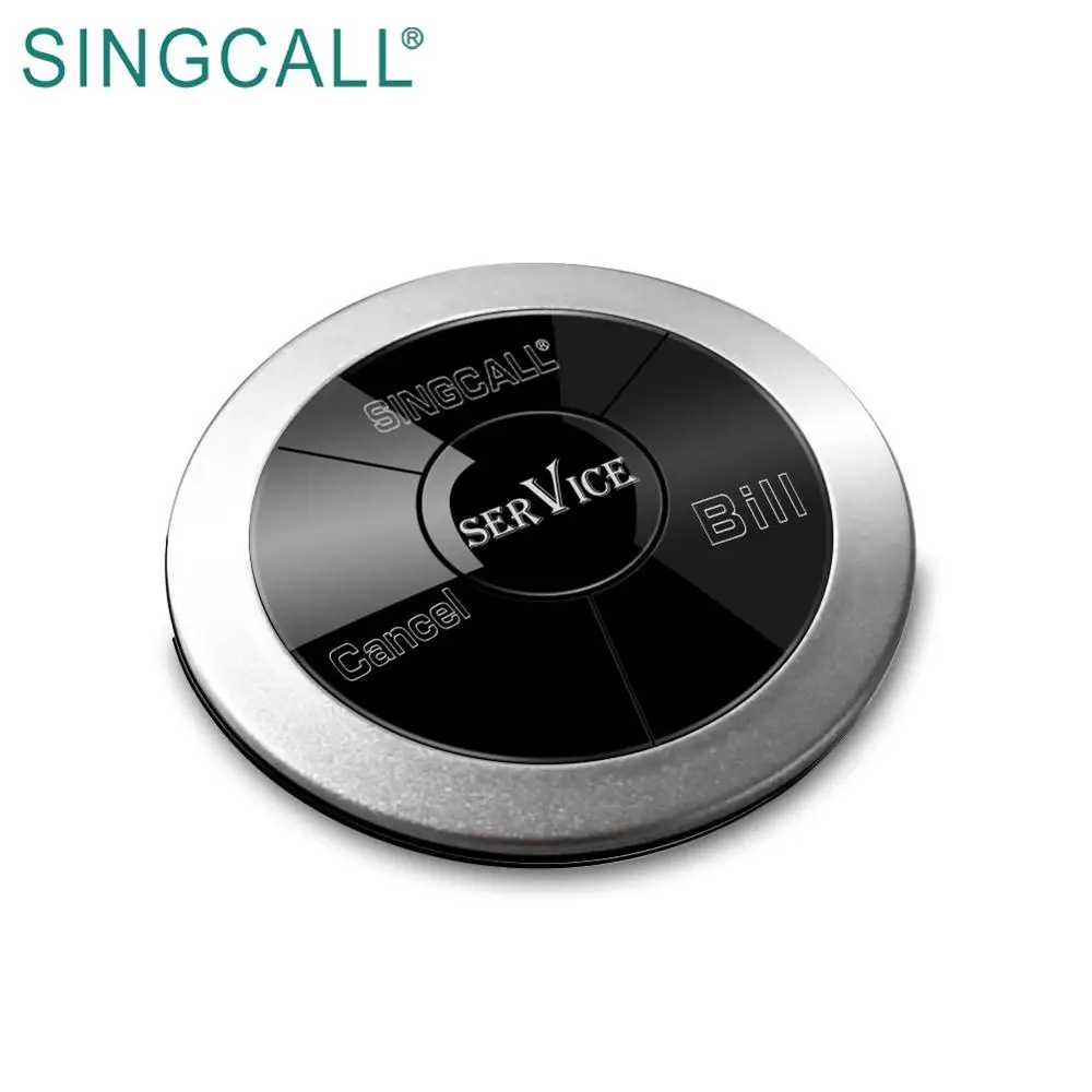  Беспроводной ресторанный зуммер SINGCALL кнопка вызова система