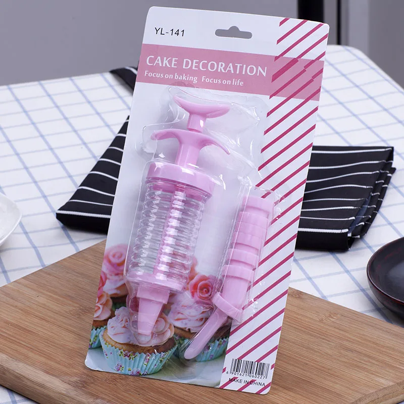 YANGLEI YL-141 Icing Syringe Cake Piping Syringe 8 Nozzles Cake Decorating Set