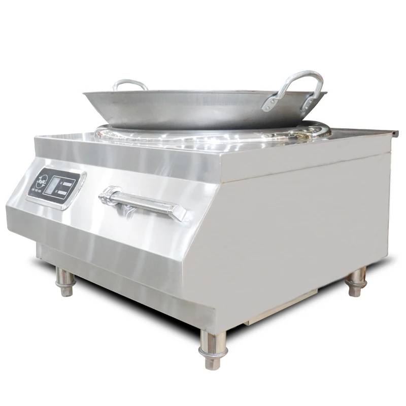 Knob control 8000W commercial wok burner induction cooker for kitchen(Concave type)